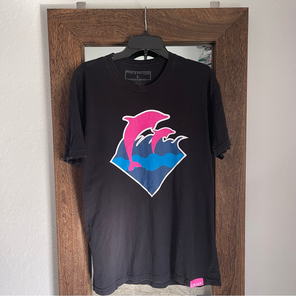 Pink Dolphin Graphic Tee